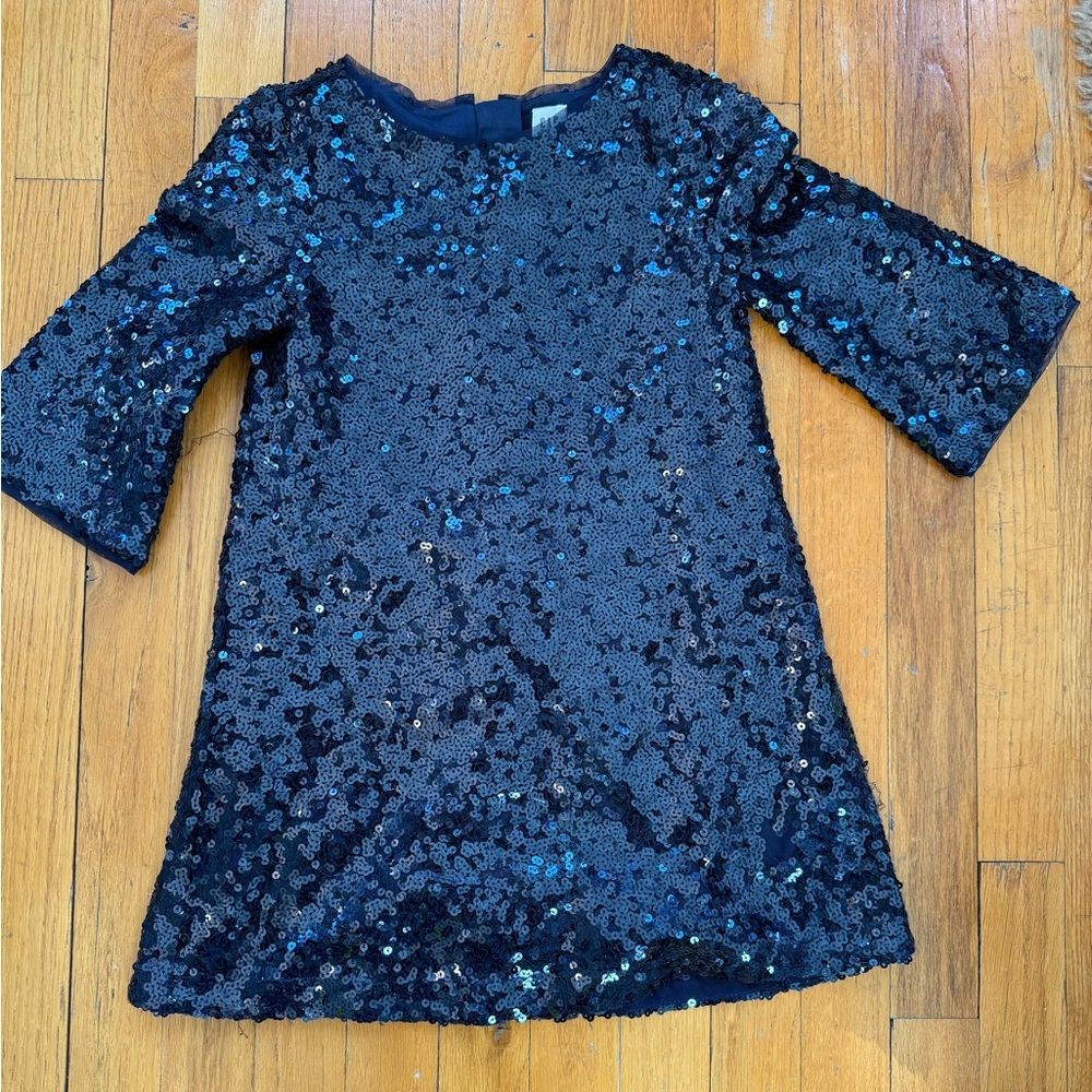Never worn: Gap navy sequin dress size Kids S
